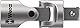 Wera 05135949001 Kraftform Kompakt Zyklop MS1 Metal/Speed 1/4 Zoll, 8-teilig, 8 Stück, Farbig, One Size