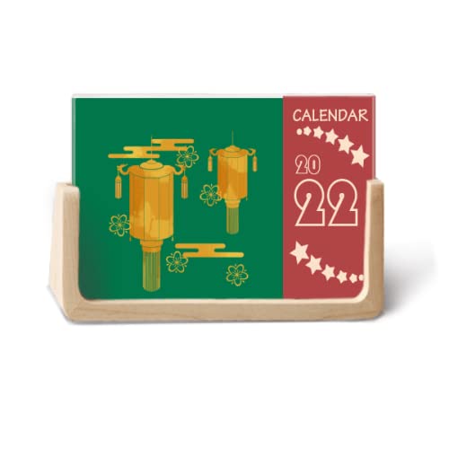 Streamer Antique Lanterns Light Artware - Calendario de escritorio 2022 de 12 meses