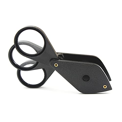 4X 8X 12x Glass Magnifier Eye Loupe Handheld Foldable Triple Lenses Lens for Jewelry Reading Lens