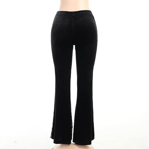 Black Sugar Pantaloni Evase Goth Velluto