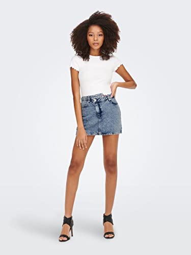 ONLY Gonna di jeans da donna NEOCarly a vita alta