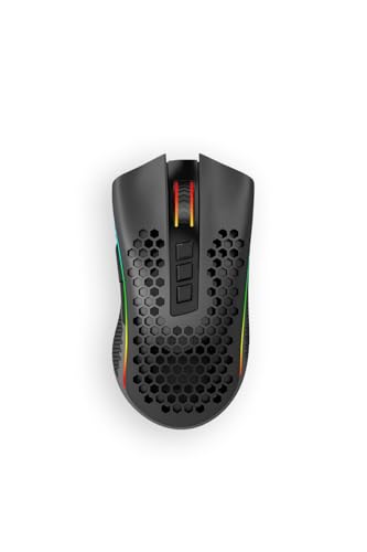 Mouse Gamer Redragon Storm Pro RGB 16000 DPI Pixart Paw 3335 Wireless Preto - M808-KS