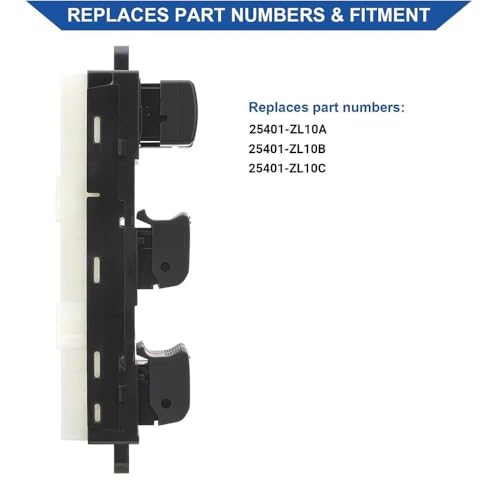 Bouton de commande lève-vitre électrique pour rénover intérieur Pathfinder
