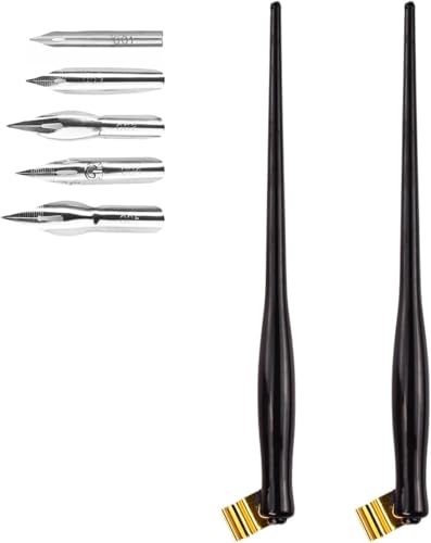 Flylin 2PCS Oblique Calligraphy Pen Set