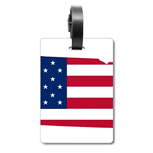 Étiquette de valise haut de gamme Nebraska USA finition soignée