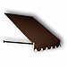 7.38 ft. Wide Dallas Retro Window/Entry Awning (16 in. H x 30 in. D) Brown