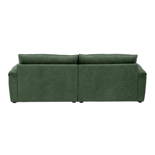 Image of Wakefit Sofa Set | 5 Year Warranty | Sofa 3 Seater, 3 Seater Sofa for Living Room, Wooden Sofa Set, Couch Sofa for Living Room - Naxos(Velour : Green)