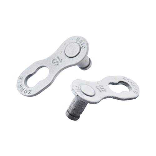 ZONKIE Single-Speed Bicycle Chain 1/2 x 1/8 Inch 116 Links (White, 1/2" &times;1/8" 116 Links)
