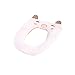 Produktbild Fatchot Cartoon Tierform Warmer Plüsch Vlies Cartoon Tierform WC Deckel Toilettendeckel Toilettendeckel Toilettendeckel Toilettensitzbezug WC-Vorleger waschbar Badezimmer, rose, 40x36cm