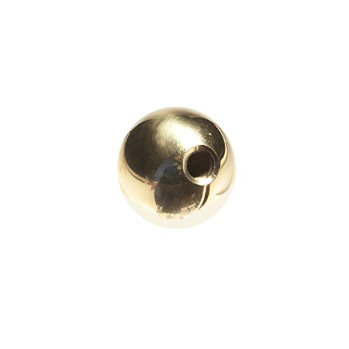 J.W. Winco 6TSB2/BR BK Brass Ball Knob #1