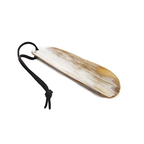 Abbeyhorn Plano Calzador en 4"y 8" Largos - Hueso, 8 UK