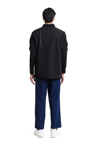 Image of KNYA DRIFT Jacket - Black | Premium Polyester Fleece with Ecolite Fabric | Men