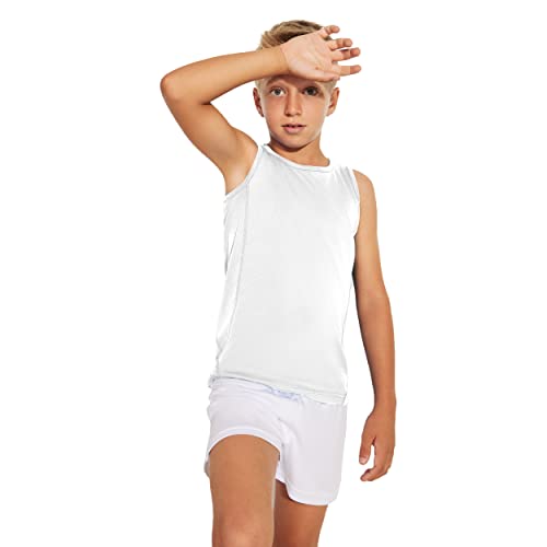 Camiseta técnica de Tirantes Transpirable para Niños - Camiseta Deportiva sin Mangas, sisas, cómo