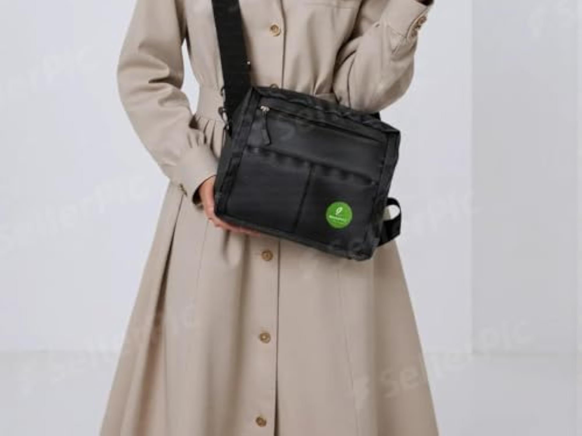 Sling Bag with Multiple Pockets, Adjustable Strap