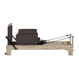 Pilates Reformer KALMA Profesional de Madera de Roble con 6 Muelles Tipo Piano, Jumpboard y Sitting Box Incluidos, Máquina de Pilates para Estudio o Casa, Deslizamiento Silencioso – Fitness Tech