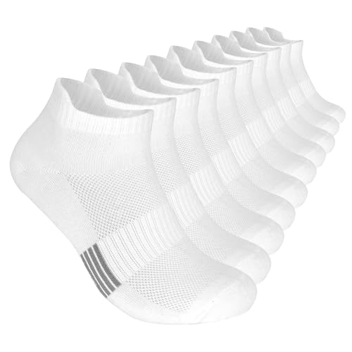 Libella 10 Paires Chaussettes Homme 39 42 Coton Sport Soquettes Hommes 39-42 Basse Chaussette Running Homme Courtes Respirantes Blanche