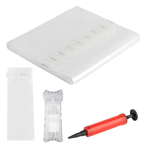 Lot de 18 protections de bouteille de vin pour voyage, sacs à bulles pour bouteille de vin, sacs gonflables pour colonne d'air, sacs réutilisables à bulles pour expédition en toute sécurité + 1 pompe