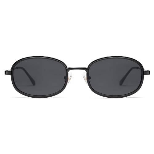 Retro Oval Sunglasses for Women Men Trendy Large Round Y2k Sunnies AP3681