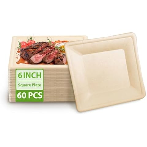Eco-Friendly MZL 6-Inch Disposable Paper Plates Cover