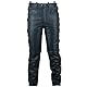 German Wear Lederhose lederjeans bikerjeans Büffelleder seitlich geschnürt Schwarz, Größe:52