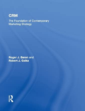 CRM: The Foundation of Contemporary Marketing Strategy book cover