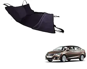 CuboDePlato Car Pet Rear Seat Cover Dog Hammock Make Black Red for Suzuki Ciaz