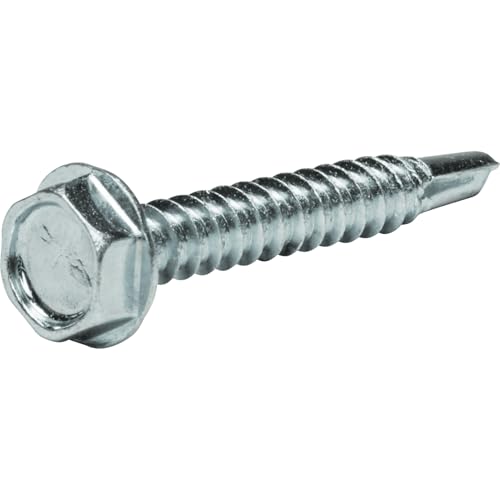 Tornillo autoperforante L.H. Dottie hexagonal 10x1.25 pulg zinc 100 pzas miniatura 1