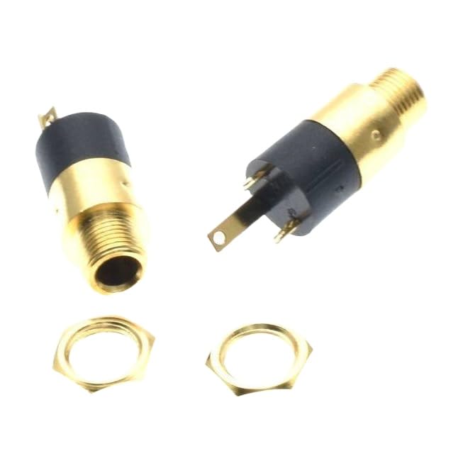 100 pièces/lot PJ392 3.5mm Stéréo Femelle Prise Jack avec Vis 3.5 Audio Casque Connecteur PJ-392 Couleur Or