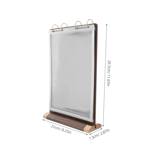Support de menu bois de noyer Anneome pour une présentation de table chaleureuse - 2