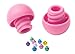 Syringe Caps for Pets fit Slip leur and Lock luer PINK (100 caps)