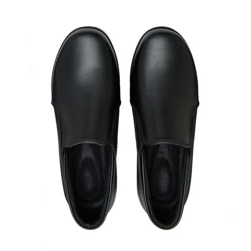 Women's Dress Shoes 2024 - Low, Leather Comfortable Heeled Loafers with Chunky Block for Work, Casual and Office Business. Slip-on Pumps,Black Size 6 for Ladies. Zapatos para Mujer de Vestir by FGGP - Used condition - Image 7