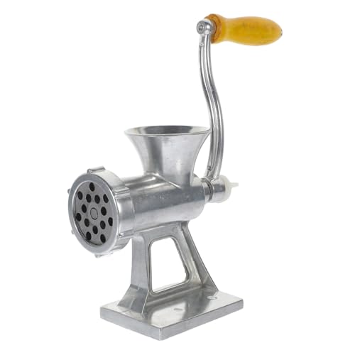 Alipis 1 Juego Picadora de carne Manual cortador de carne salchicha embutidora máquina de picar carne picadora de alimentos ajo para cocina hogar aleación de aluminio