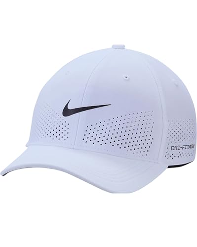 Nike Structured Swoosh Cap MD | LG White | Black