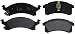 ACDelco 14D506M Advantage Semi-Metallic Front Disc Brake Pad Set with Wear Sensor
