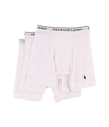 Polo Ralph Lauren Men's 3-Pack Long Leg Boxer Brief White Large Polo Ralph Lauren Men's 3-Pack Long Leg Boxer Brief White Large