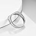 MYNENEY Stainless Steel Square Shape Signet Style Classical Simple Plain Wedding Engagement Statement Ring (Geometrical Silver, 7)