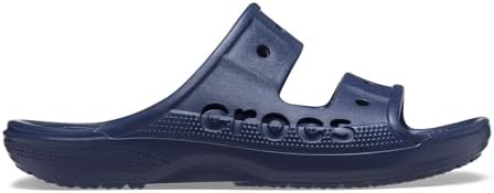 Crocs Unisex Men's and Women's Baya Two-Strap Slide Sandals, Navy, Numeric_13 US | Image 2
