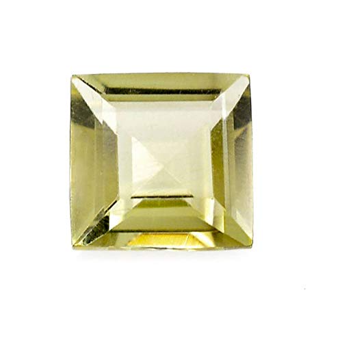 Carré jaune citrine naturelle de style bohème pour collectionneur