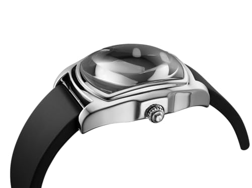 Image of Daniel Hechter Paris Cite Collection Analog Watch for Men with Square Dial, Magnifier Dome Glass, Date Display, Quartz Movement and Silicone Strap - DHM1017