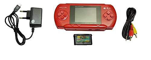 PICSTAR PVP Station Light 3000 Handheld Gaming Console | 2.8 Inch Full Color LCD Screen | Built-in Classic Games | Slim & Portable Video Game Player with TV Output (Multicolor, D-900) 4