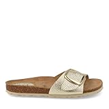  Inter Bios - Sandalia en Piel con Hebilla Ajustable 7220 para: Mujer Color: BUGUI Platino Talla: 36