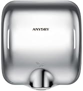 anydry 2800 Klassieke elektrische handdroger, automatisch 8-12 seconden, snel droog, wandmo...