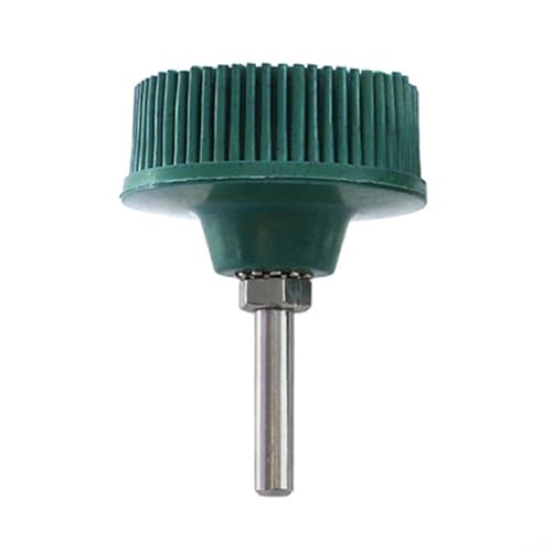 Image of Glewi 2-Inch Emery Disc Brush, Rust Removal Grinder For Electric Drill, Rubber Abrasive Wheel For Metal Polishing Grinding Deburring Rust Removal, 50/80/120 Grit(green)