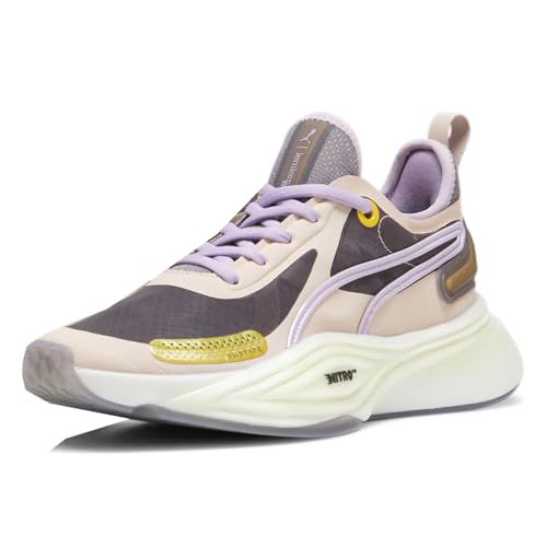 PUMA Womens Lemlem X Pwr Nitro Sqd Training Sneakers Shoes - Beige, Purple - Size 10 M2