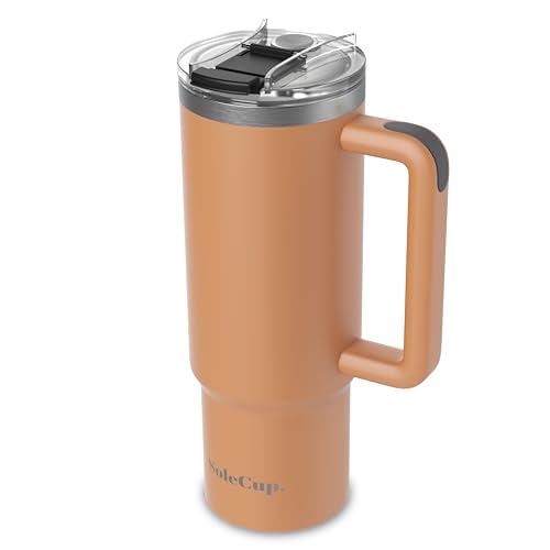 SoleCup. 30oz Travel Mug with Handle, Lid and Two Straws, Drinks Stay Hot for 8 Hours and Cold for 24 Hours - Image 2