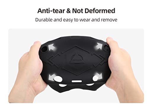 BTG Capa protetora de silicone compatível com acessórios Playstation VR2 (laranja)