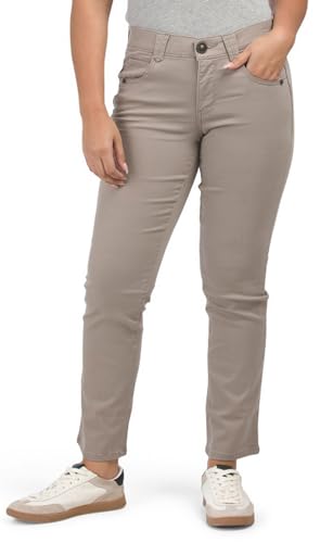 Democracy Women's Petite Ab Solution Straight Leg Jean, Moonrock, 10P