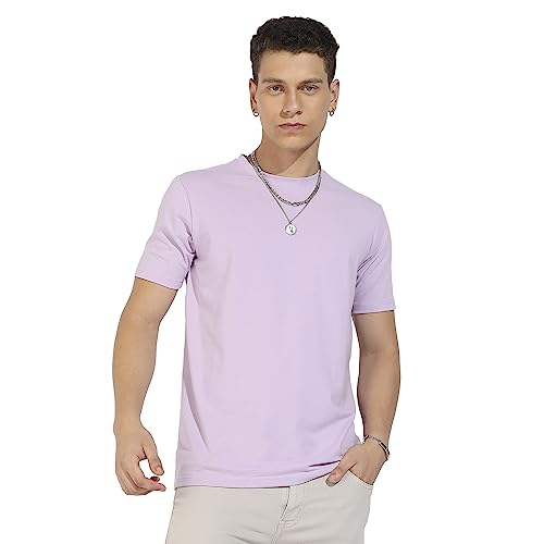 Image of CAHOOT Men's Basic Regular Fit T-Shirt for Casual Wear | Crewneck | Short Sleeve | Pull On Closure | Cotton T-Shirt Crafted with Comfort Fit for Everyday Wear
