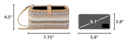Image of The Sak Iris Smartphone Crossbody Purse - Small Women's Cellphone Bag & Wallet For Everyday- Convertible Wristlet With Zipper