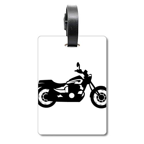 Étiquette pour valise de moto noir accessoire de voyage mécanique pour road-trip et aventure